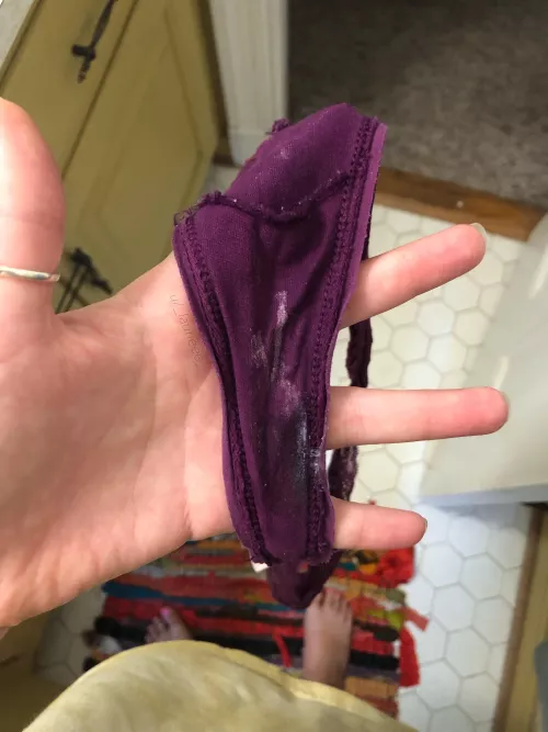 Had some fun with my panties still on!