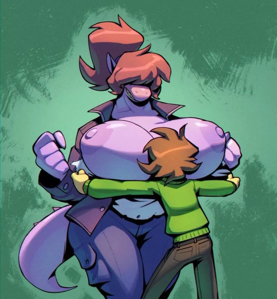 [Kris] getting a better look at [Susies] chest (BigDad)