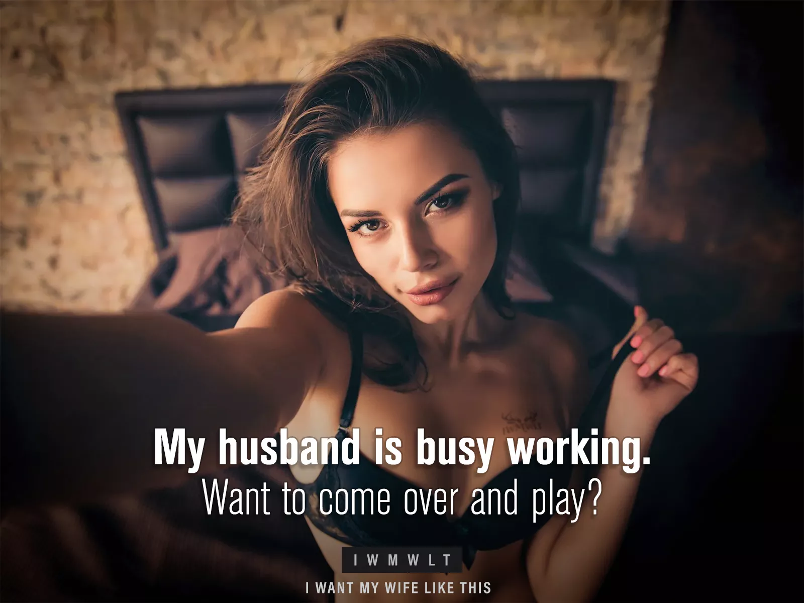 My husband is busy working. Want to come over and play?