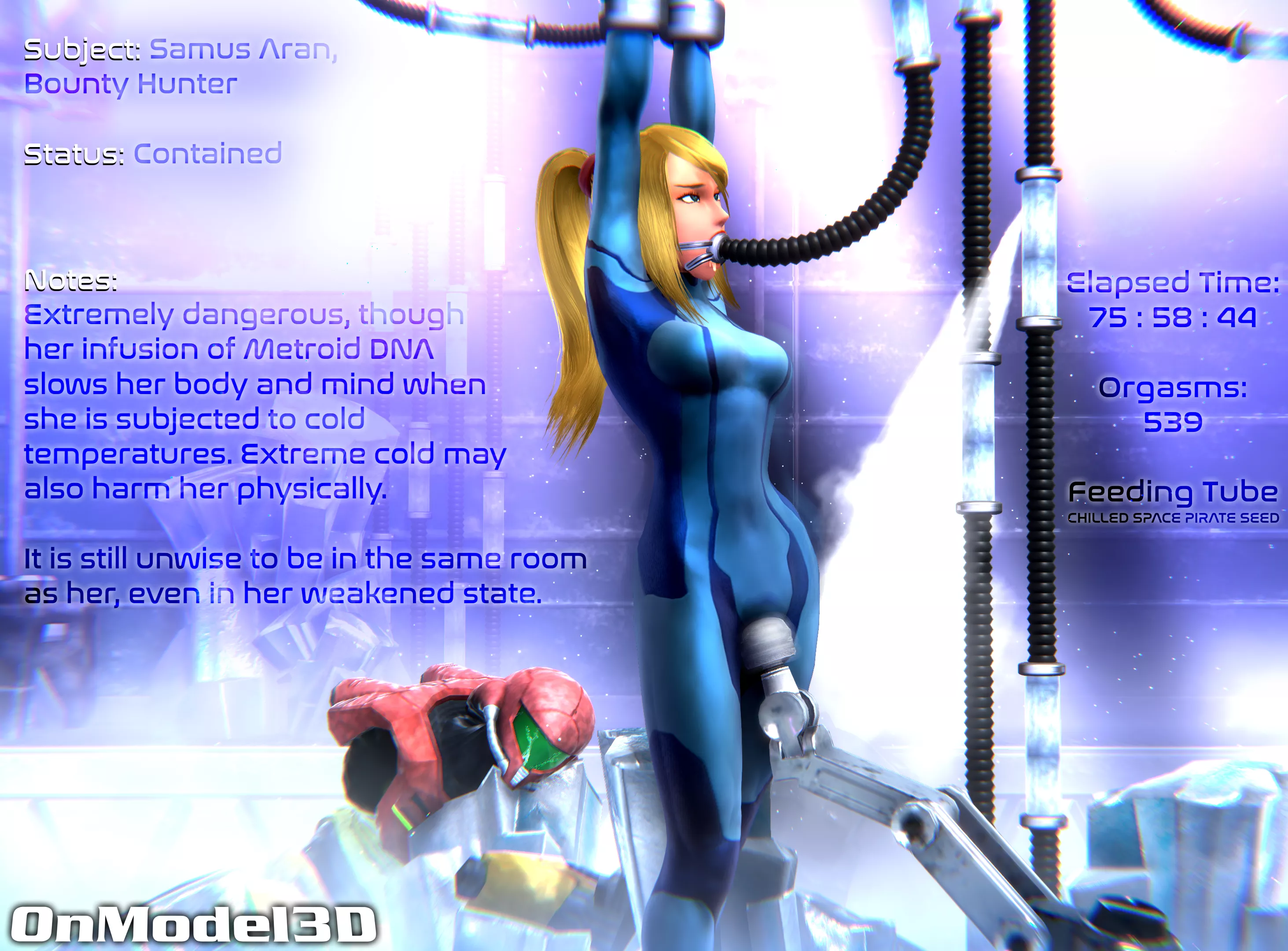 Not taking any chances with Samus, art by onmodel3d