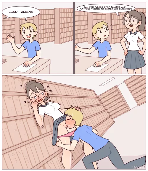 Now he applied the tongue correctly (Red7Cat)