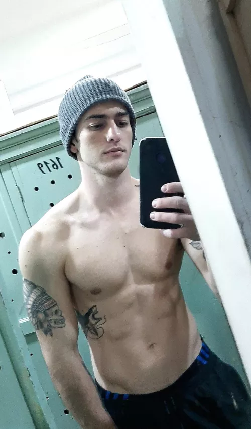 Quick selfie after working out