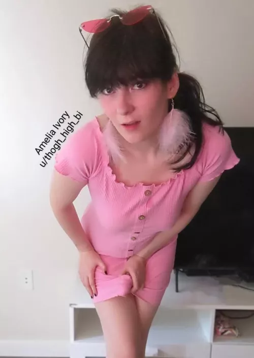 Even pretty in pink I'm still showing off my package