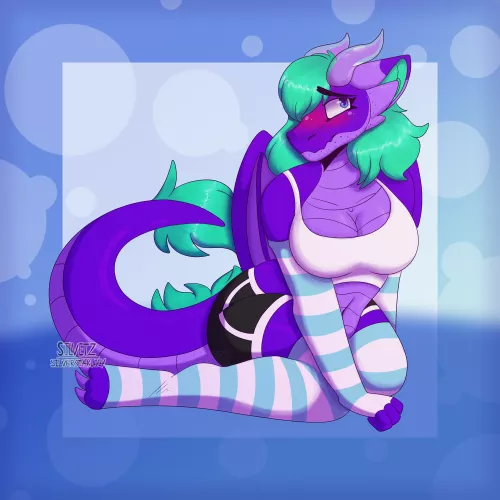 I think she's happy to see you.. [art by me, @silver.starlily on Instagram]