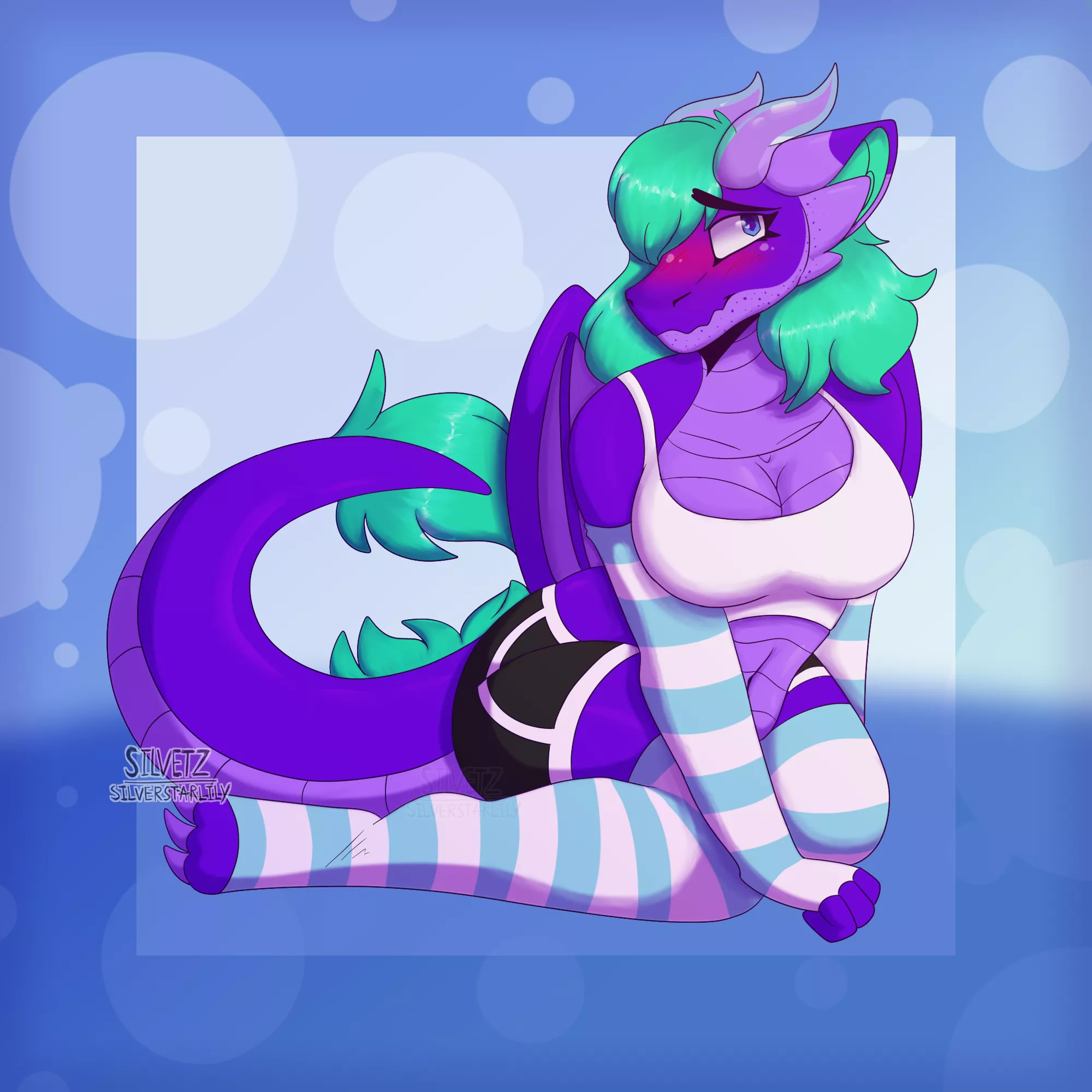 I think she's happy to see you.. [art by me, @silver.starlily on Instagram]