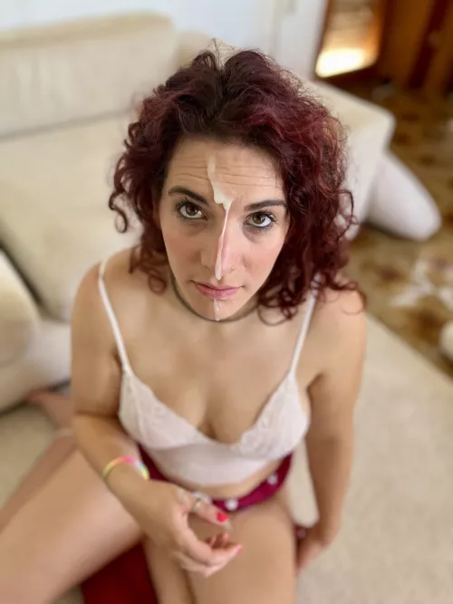 In love with having some warm cum on my face