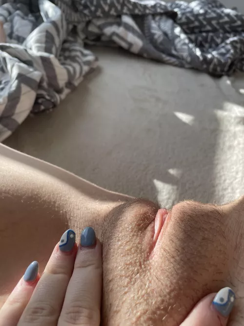 Lick or dick? 😻🤤 do you like my hairy pussy? Or no way! 🥺