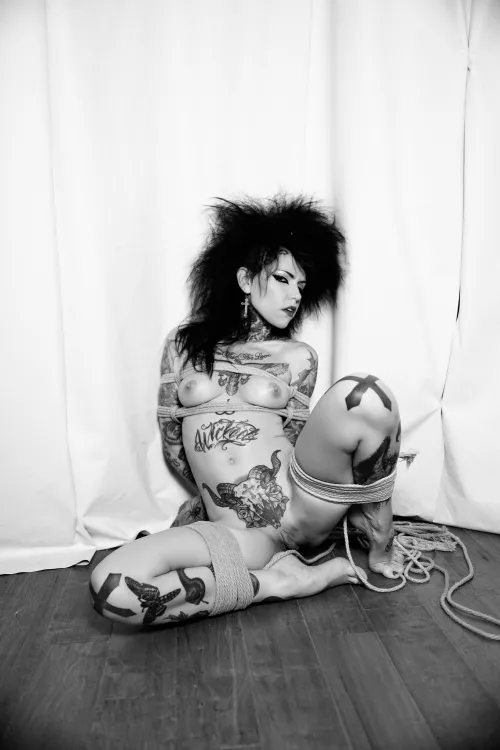 Malice after a suspension - rope and photo by me - rope and photo by me (The Dark Arts)