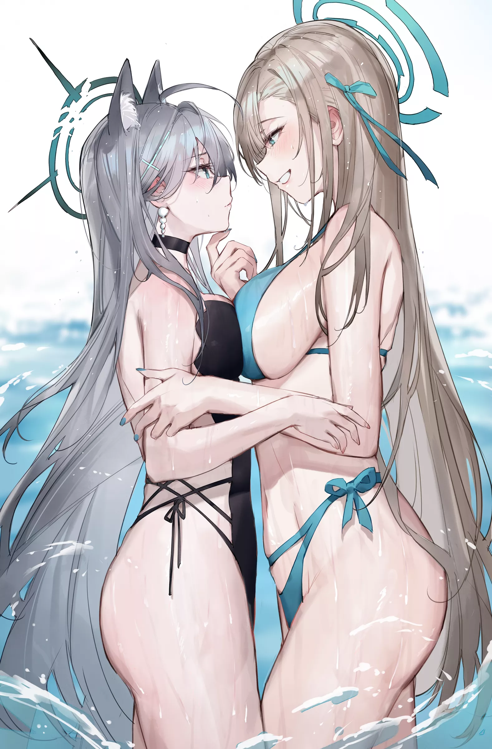 Shiroko & Asuna Thighs