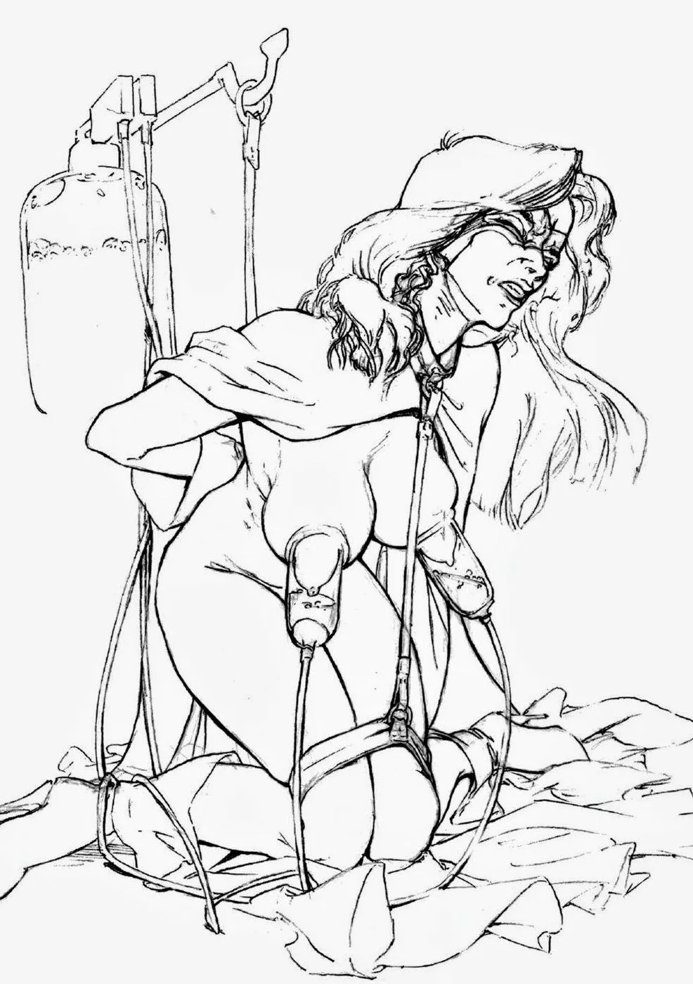 Superheroine peril from 'Images from the book of forbidden vol 2' (Artist Wolf)