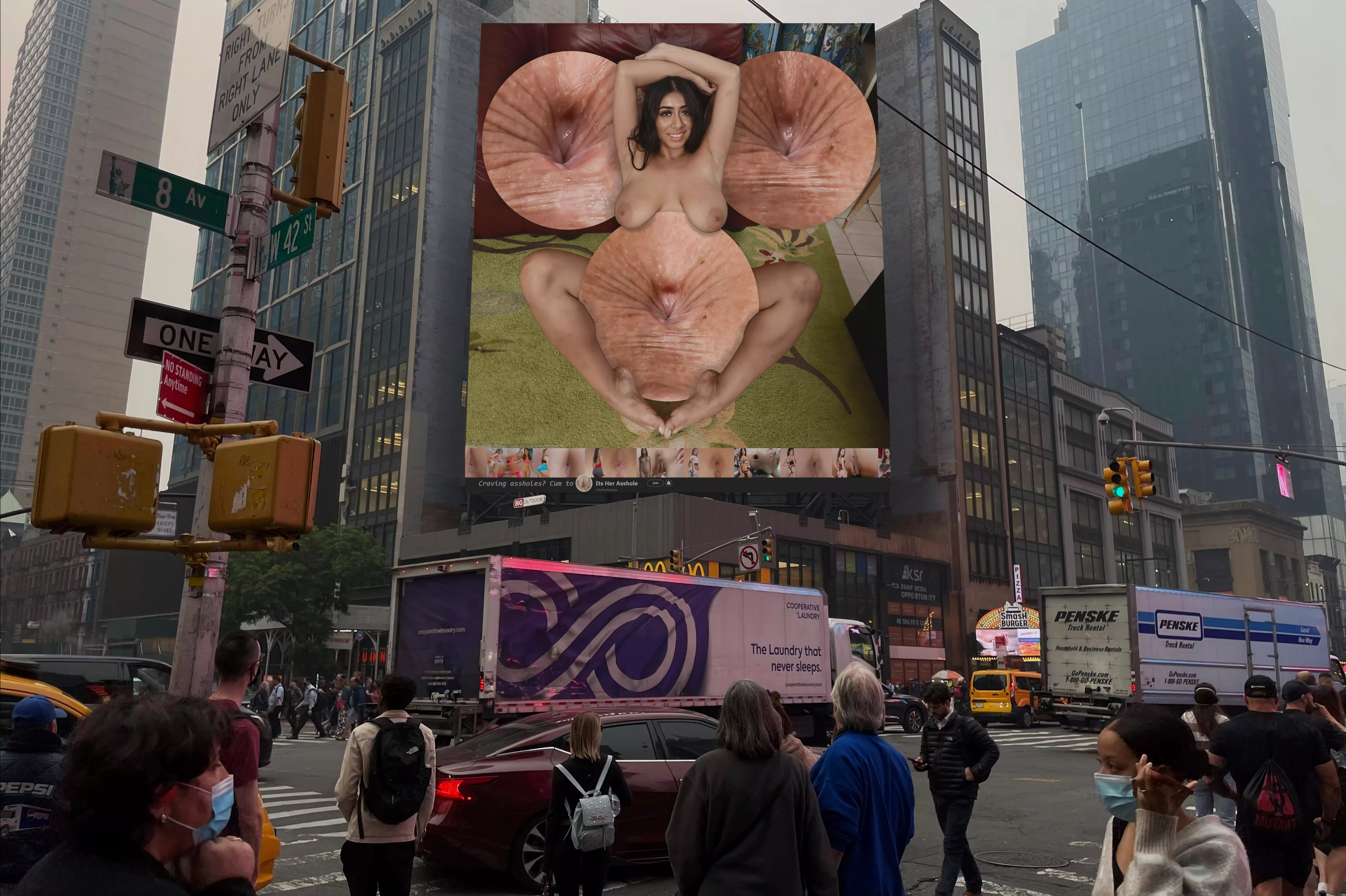 Violet Myers takes NYC billboard!