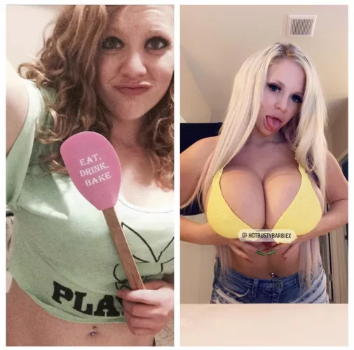 Before and After my bimbofication!