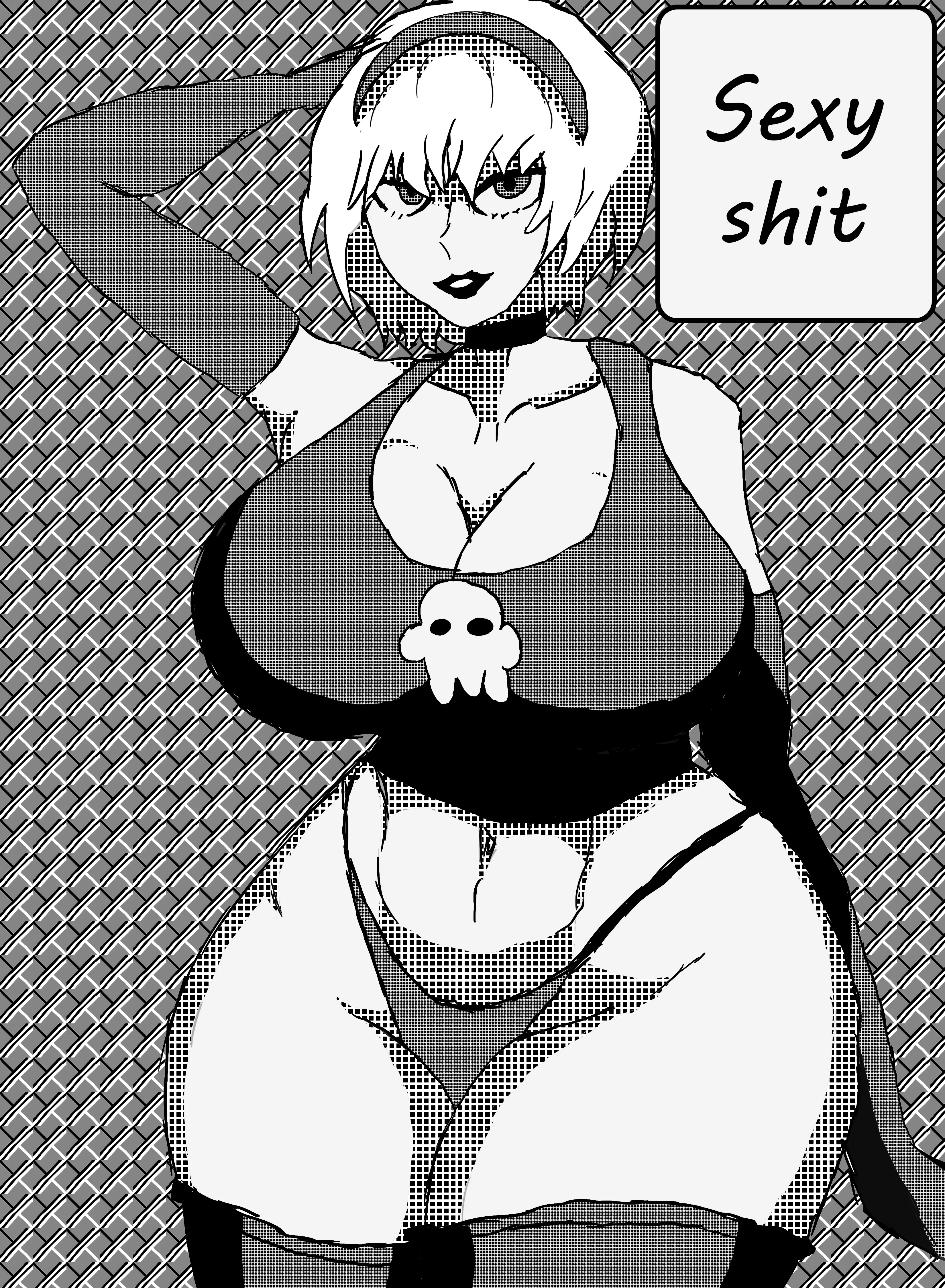 First time trying to draw something in actual manga style. Somehow ended like this. Looks kinda neat, IMO