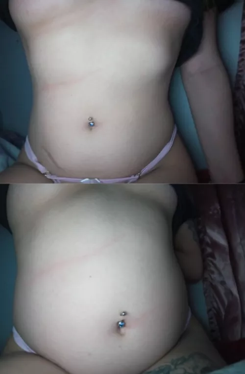 Just woke up/after eating from waking up hungry