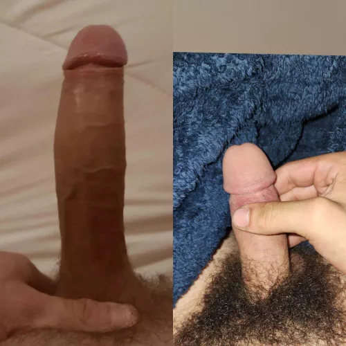 Me(left) vs. u/No-Complex2776 compared 😁 Long one versus average one