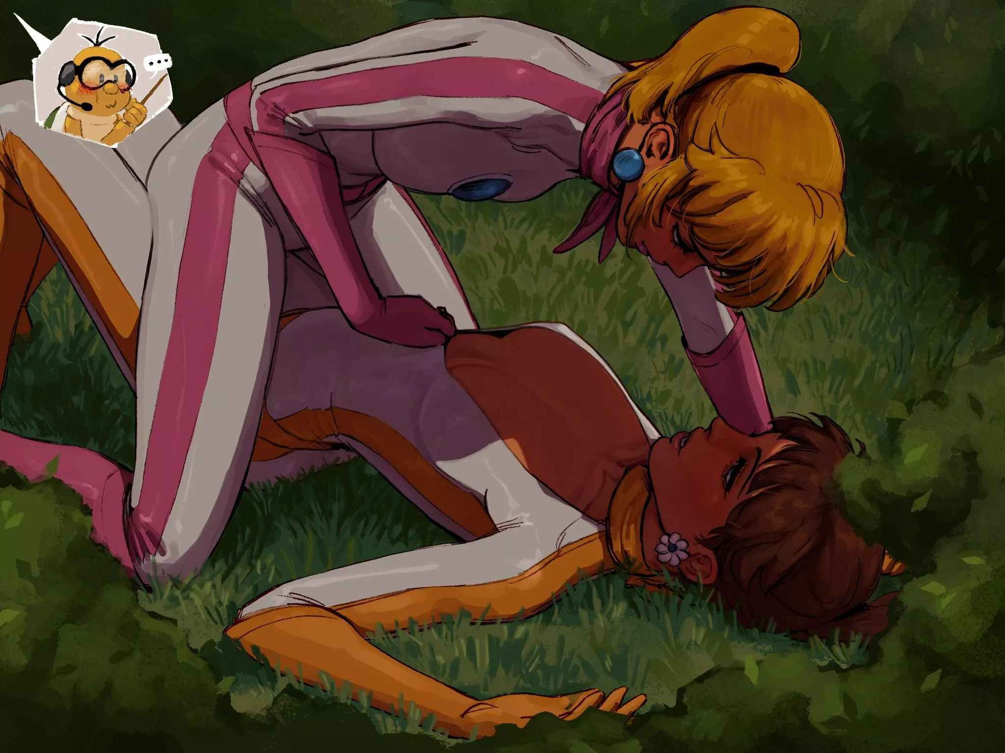 Sharing a moment before the race (@scubabyy)