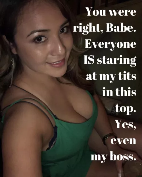 You warned her that her too was too revealing and someone might get the wrong idea even though she’s married….