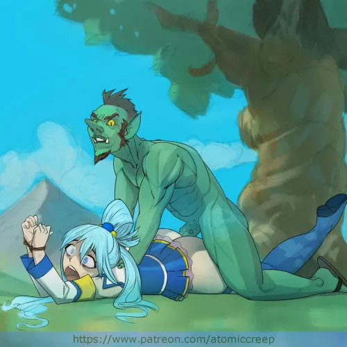 Aqua getting punded (atomiccreep) [Konosuba]