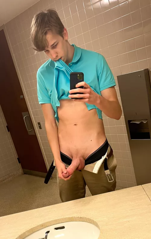 Back in the work bathroom waiting for you