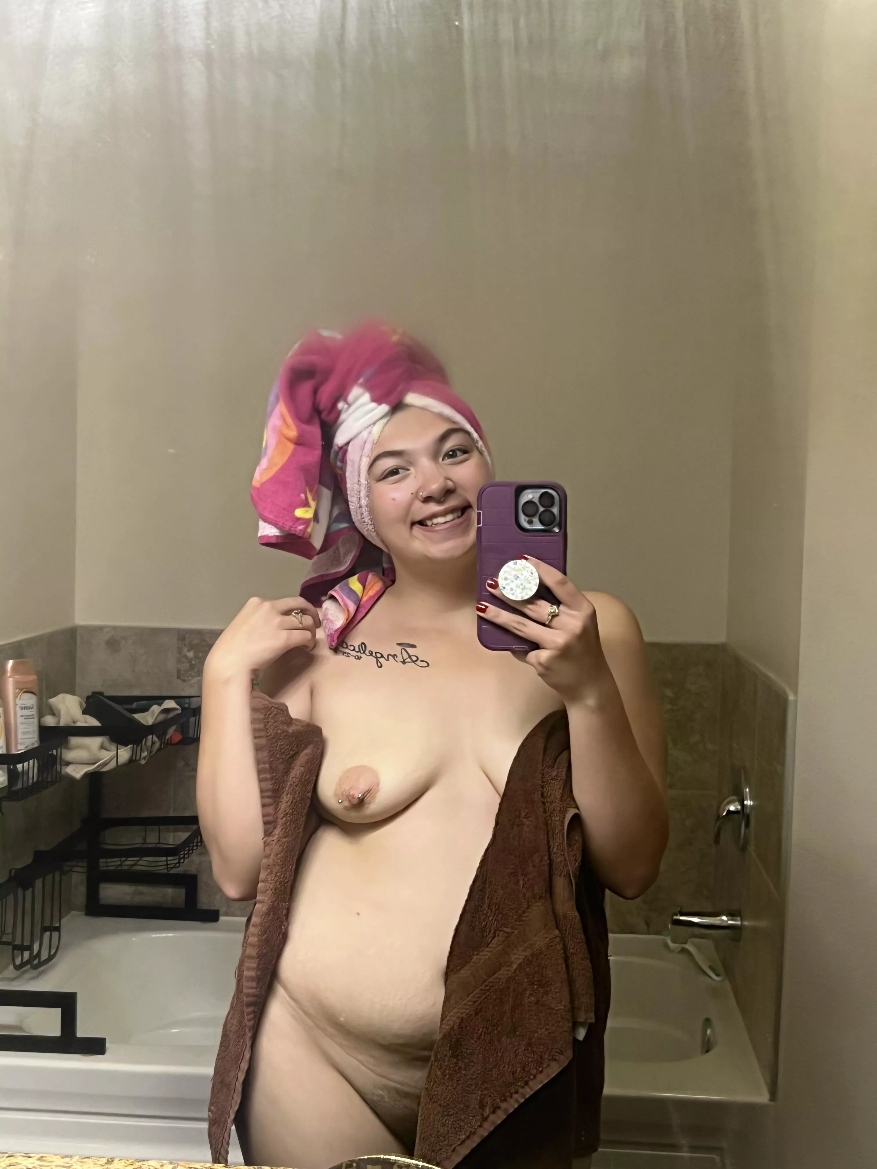 Feeling clean and pretty in pink