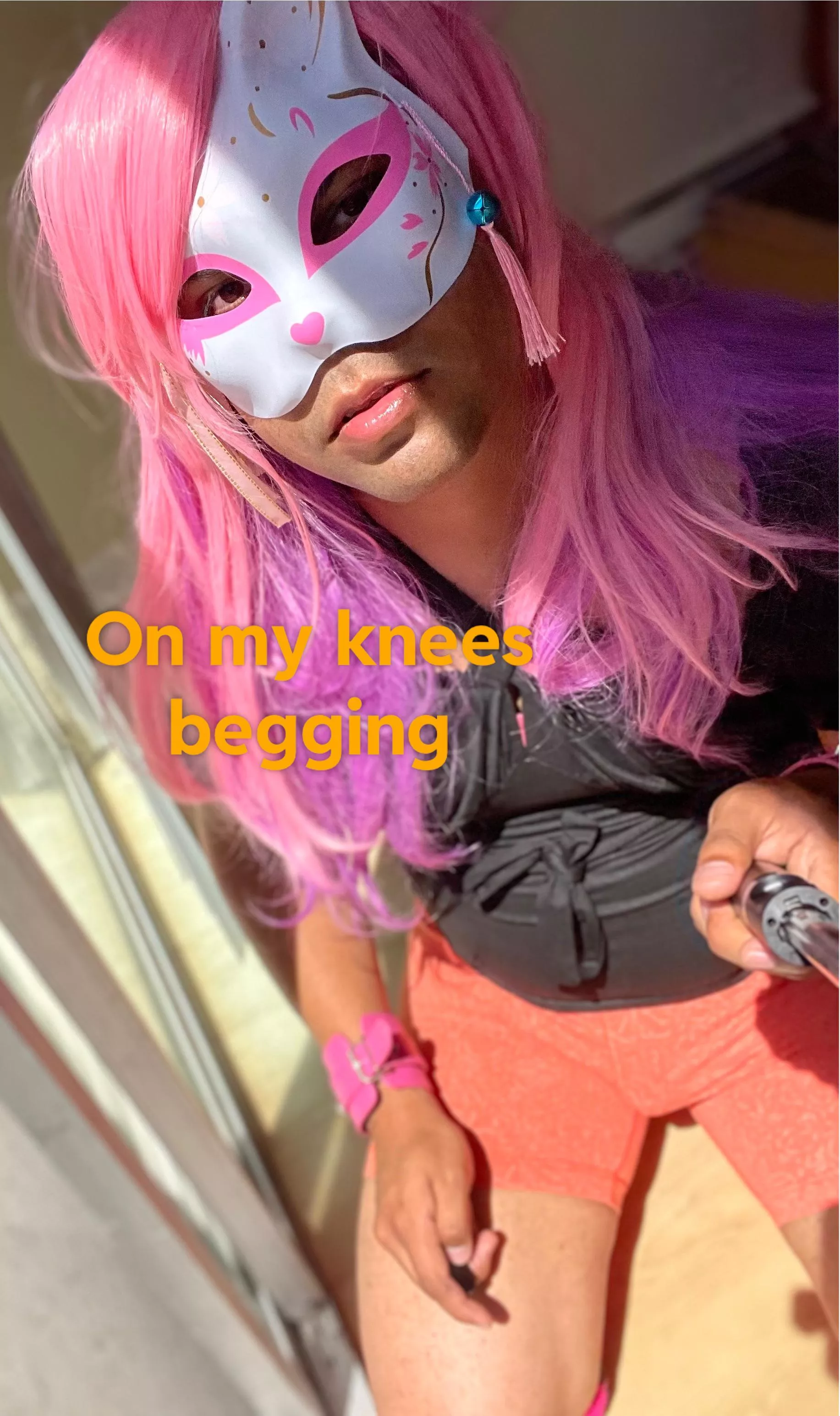 I heard good sissies get on their knees when they beg