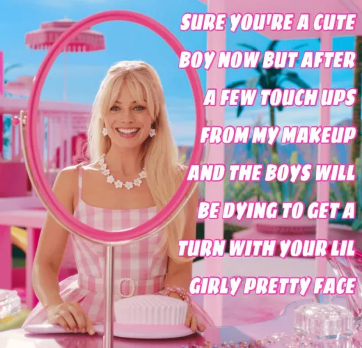 I made a Barbie caption