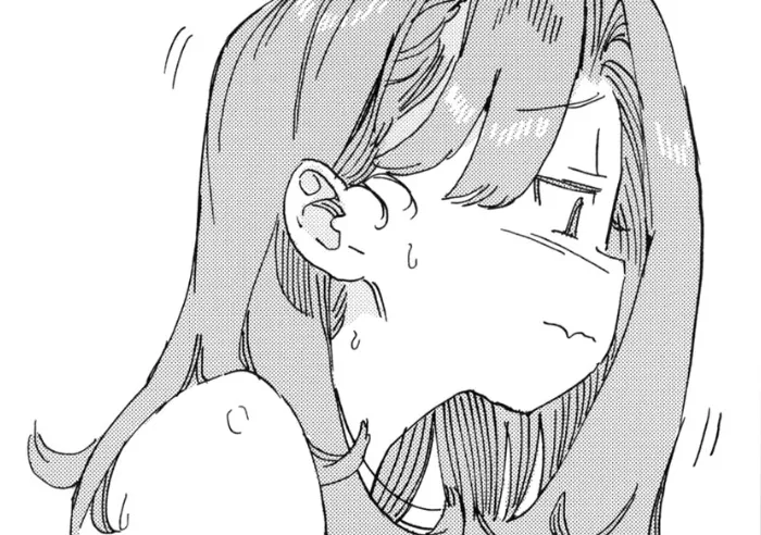 Mono 1girl, nude, sex, girl on top, mouth closed, sweat