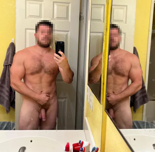 Tan Lines and Soft Cock, come give Dad a hand in the shower [32]