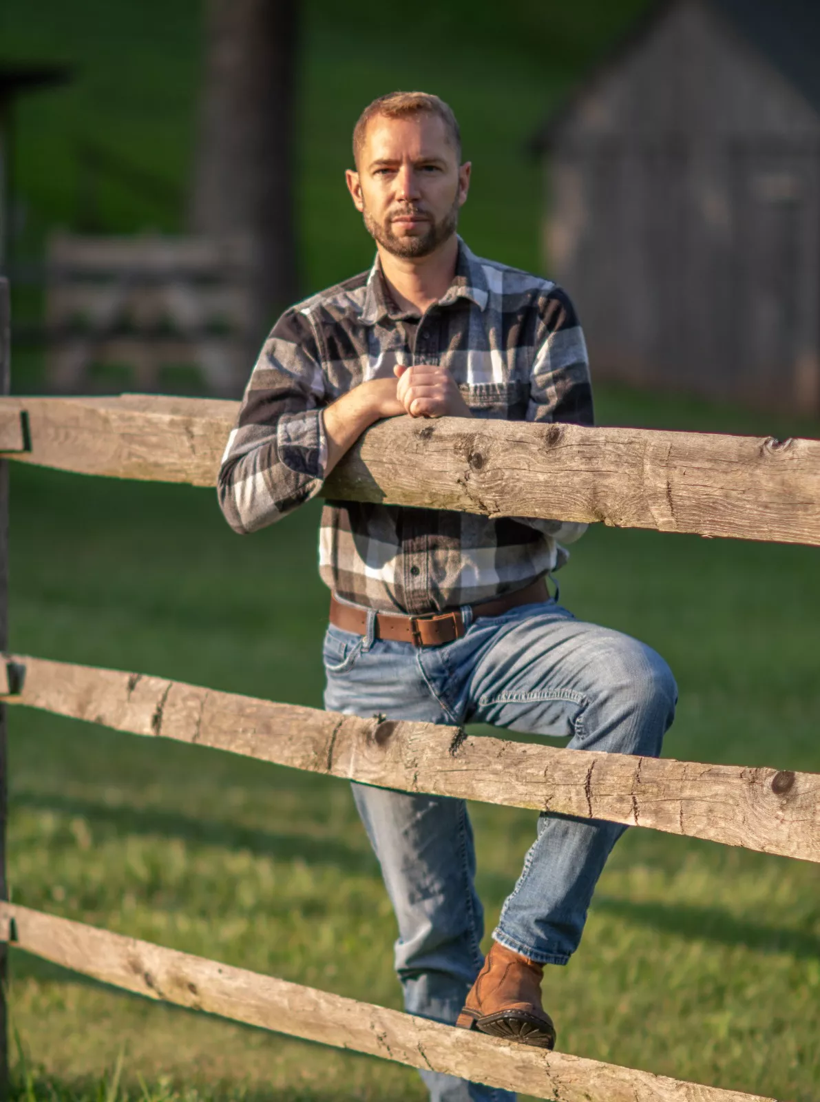 Trying to look like a country boy