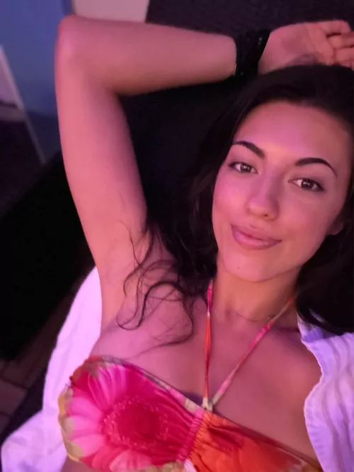 Warm embrace, her armpits against yours.