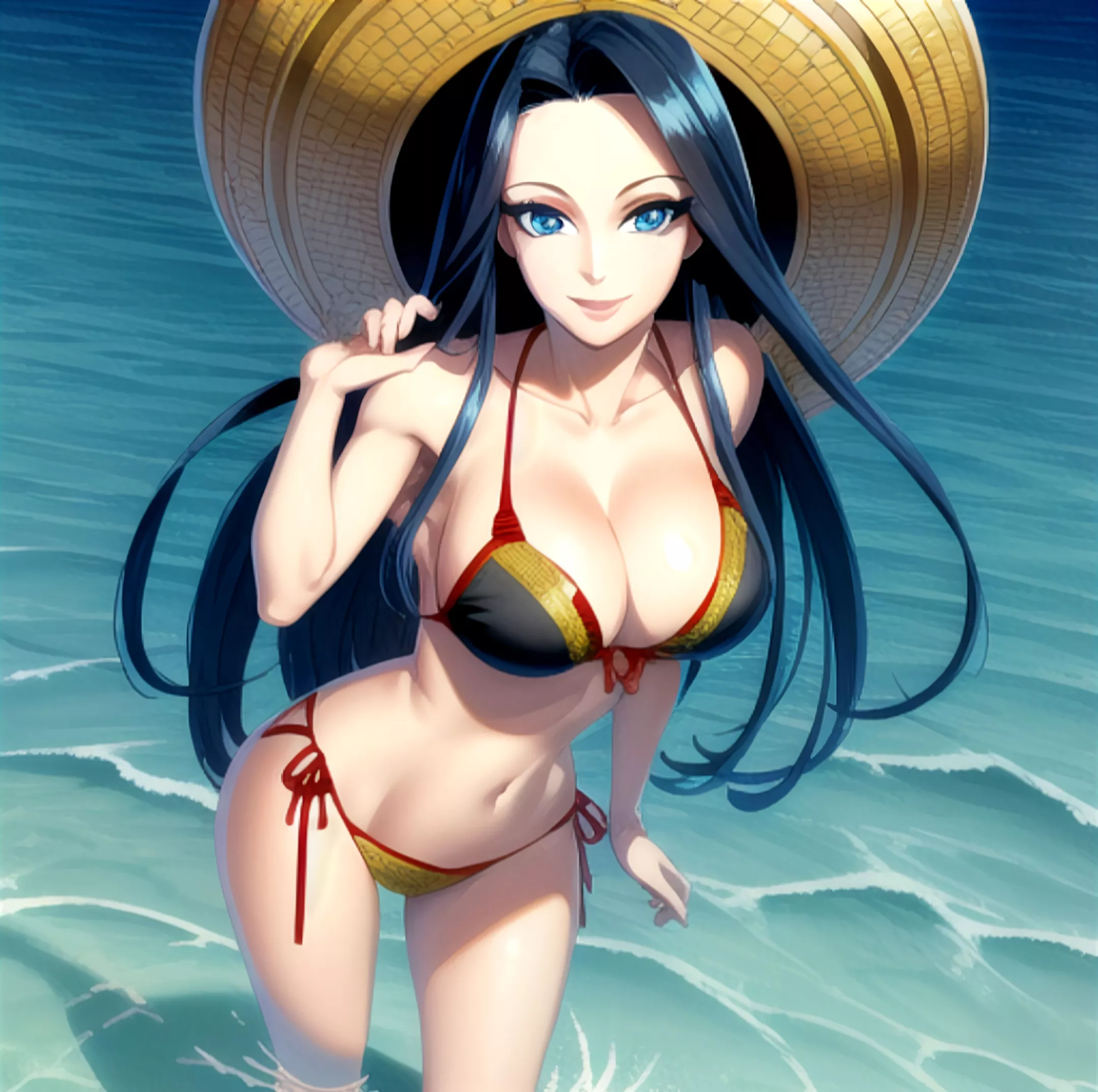 Young Boa Hancock in sexy bikini