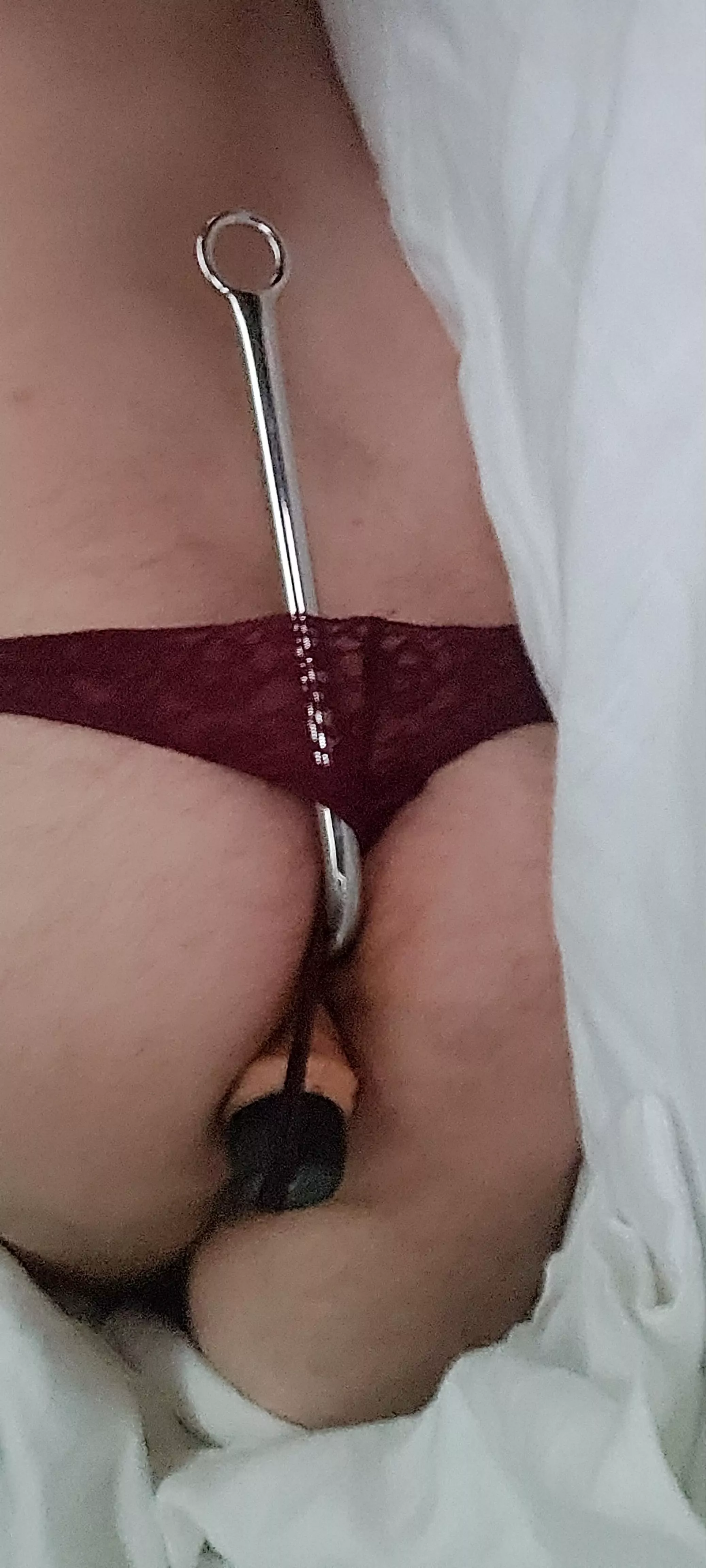Anal hook and big dildo in my ass