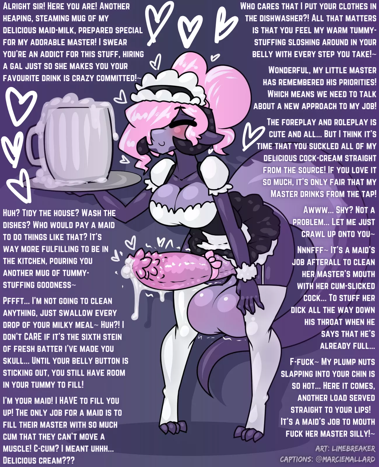 Enjoy your Maid's Milk~ [POV] [Futanari] [Furry] [Roleplay] [Maid] [Gokkun] [Cumflation] [Deepthroat] [Request]