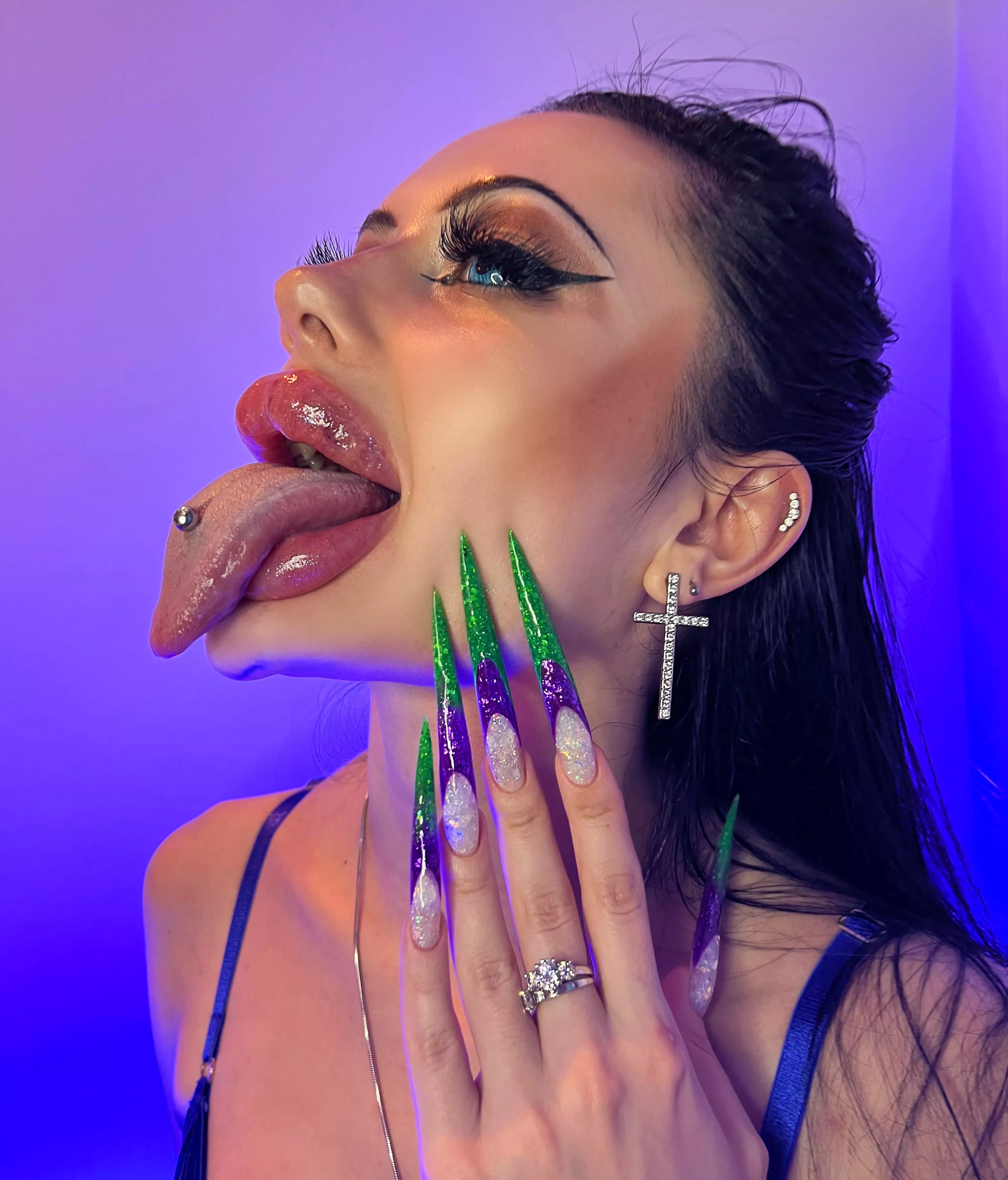 Every day changing my piercing stone