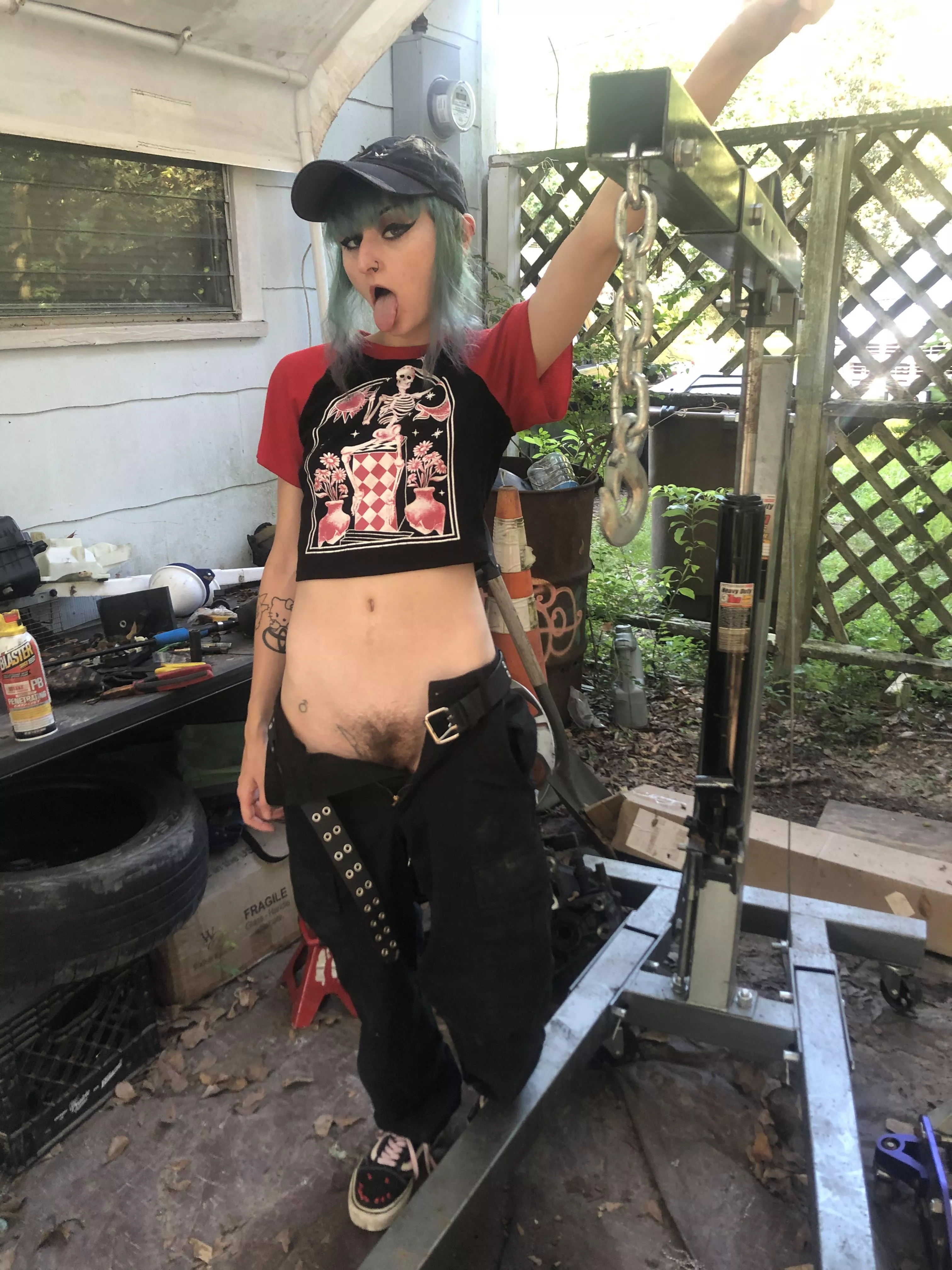 Need a hairy mechanic gf?