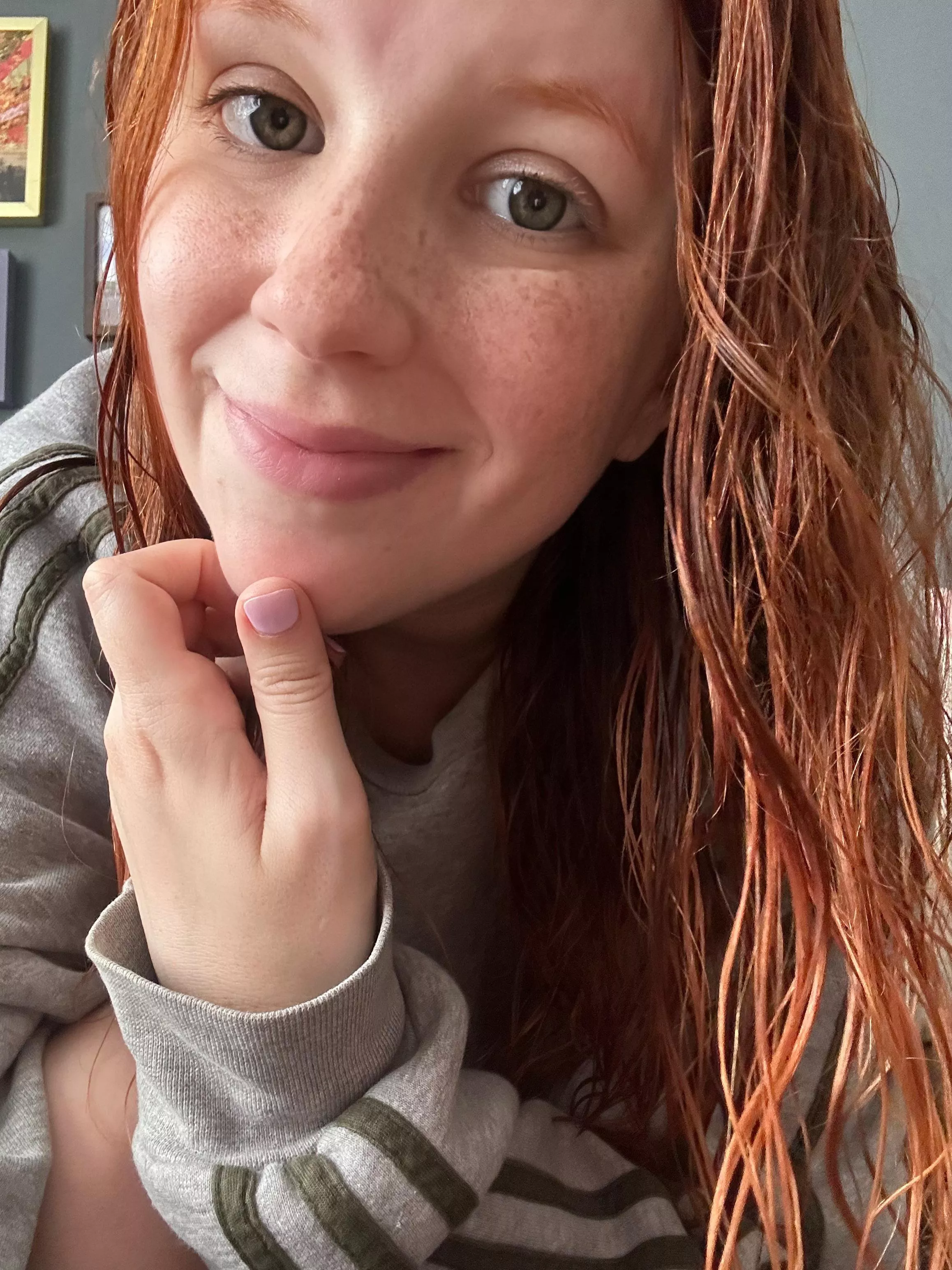 No makeup, just freckles and a smile! [F]