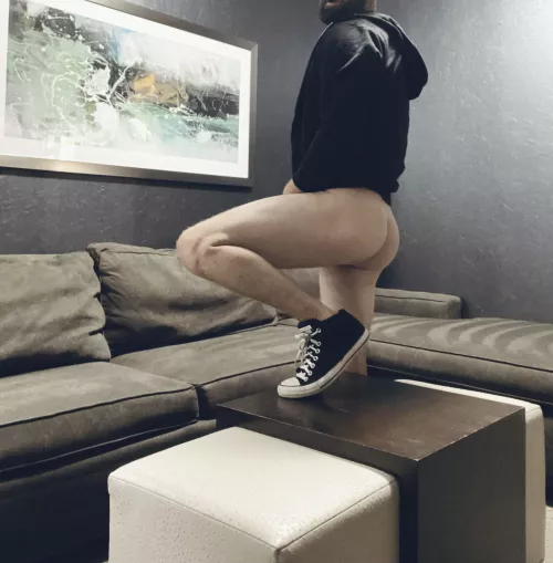 Sometimes I show two different photos to my barista and let her decide which one I should post. Today this was her choice. I suppose you can thank her.