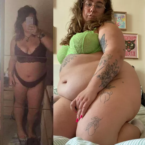 +40lbs heavier. Would you still let me get on top? 🥺