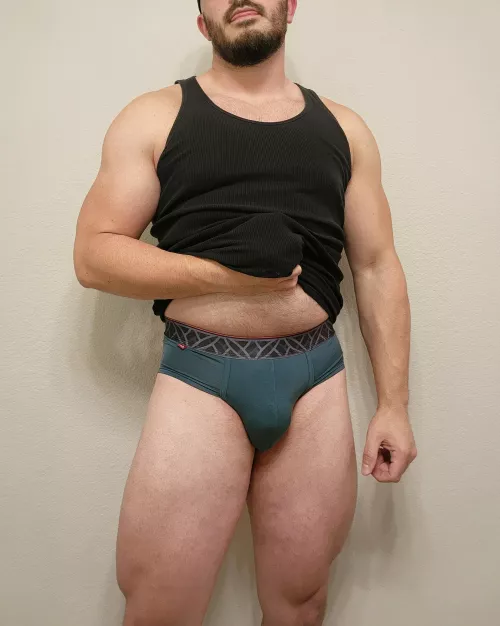 Buddy told me to show off the new underwear he got me