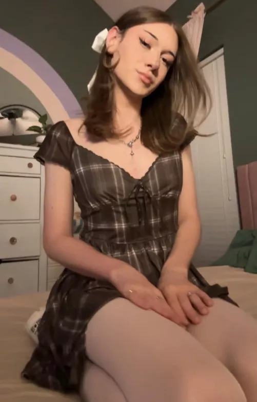 do i look feminine in this dress🫣