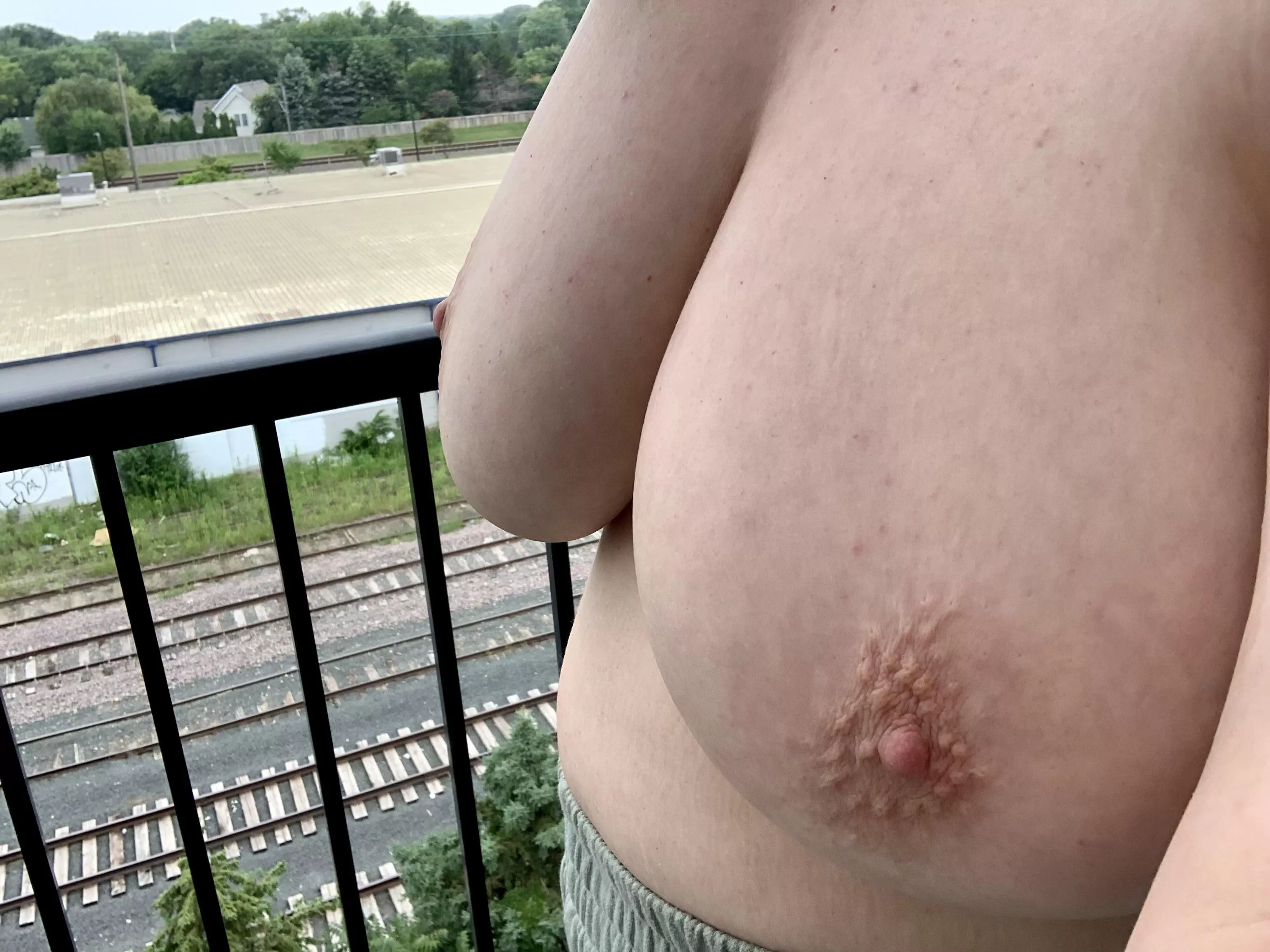 Enjoying the balcony