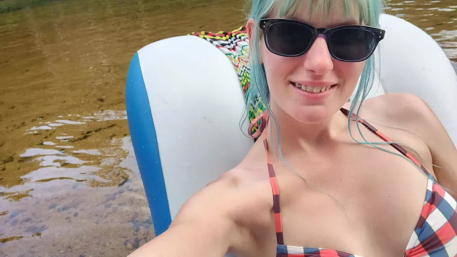 Floating on the river beach ☺️