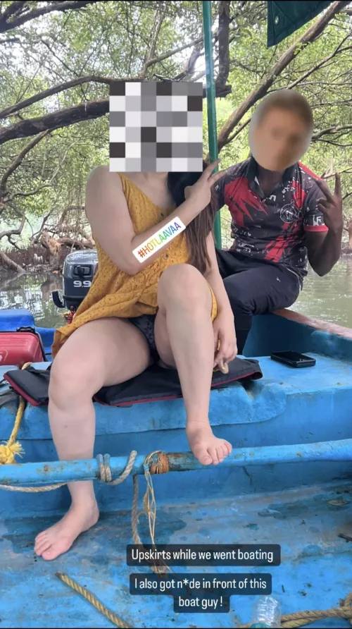My boat rides are always [f]un