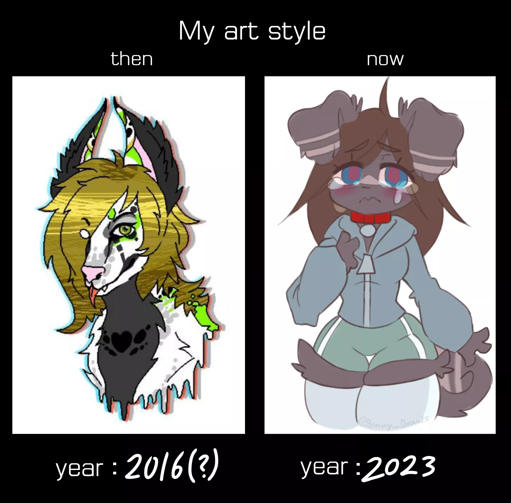 (OC) Art then vs Now meme. It's uhm...a little different