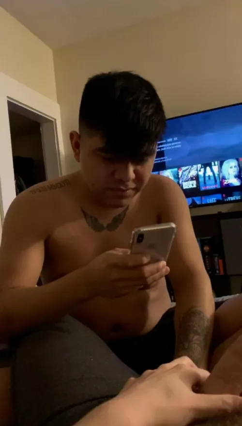 Put your phone down and blow me