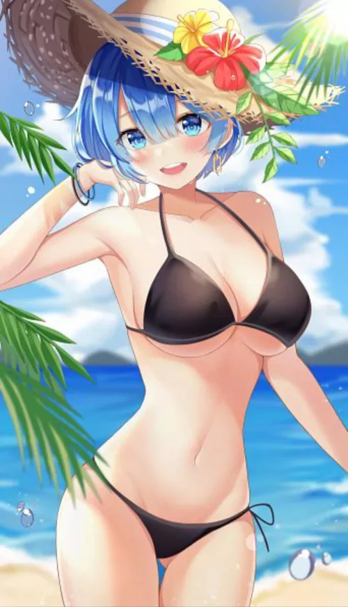 Rem in a bikini