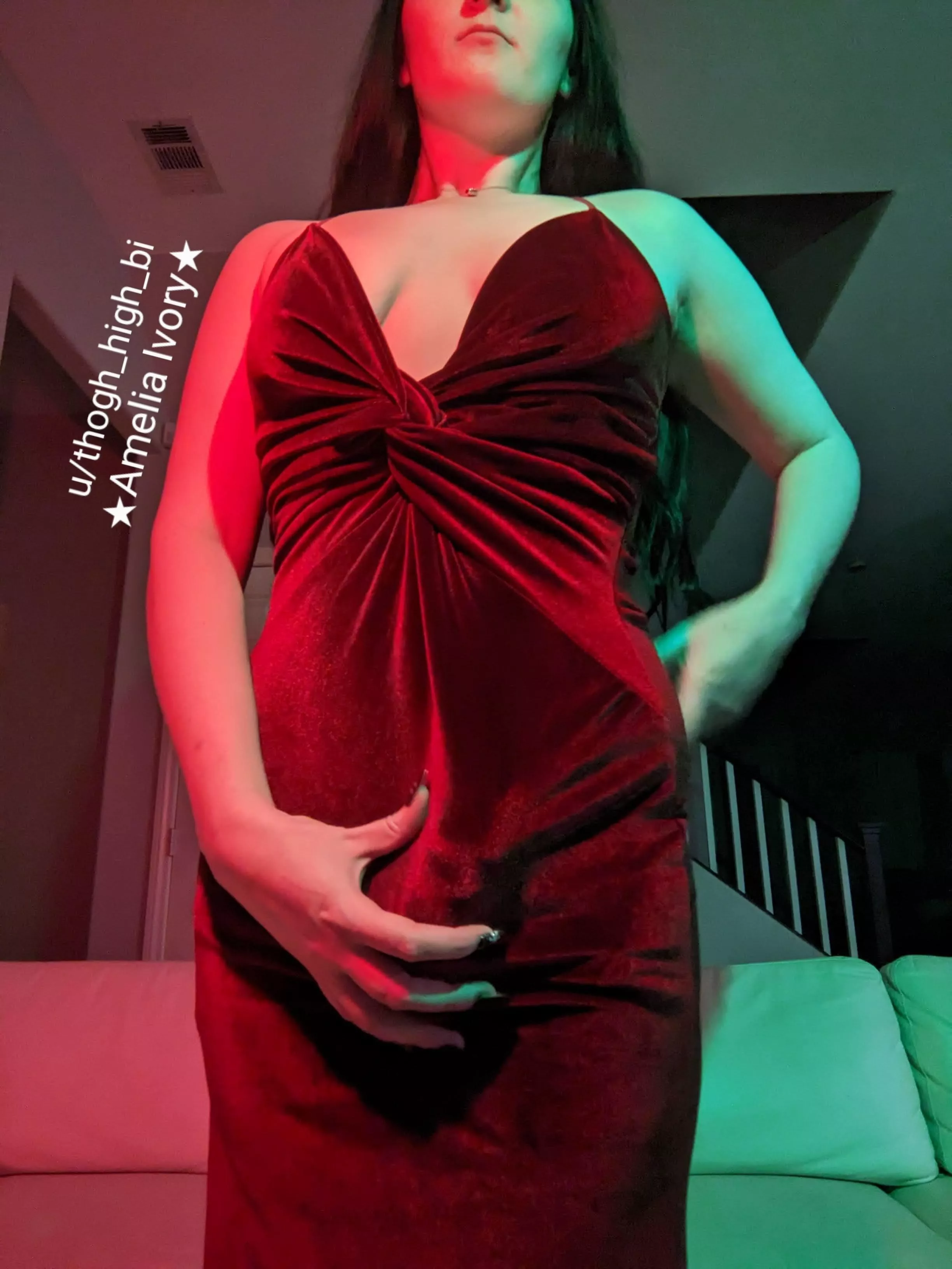 The best accessories for a floor length gown is a strap-on