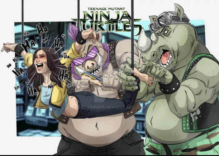 Tkl comics April oneill bebop and rocksteady