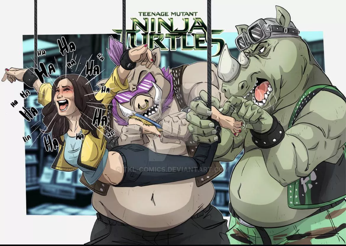 Tkl comics April oneill bebop and rocksteady