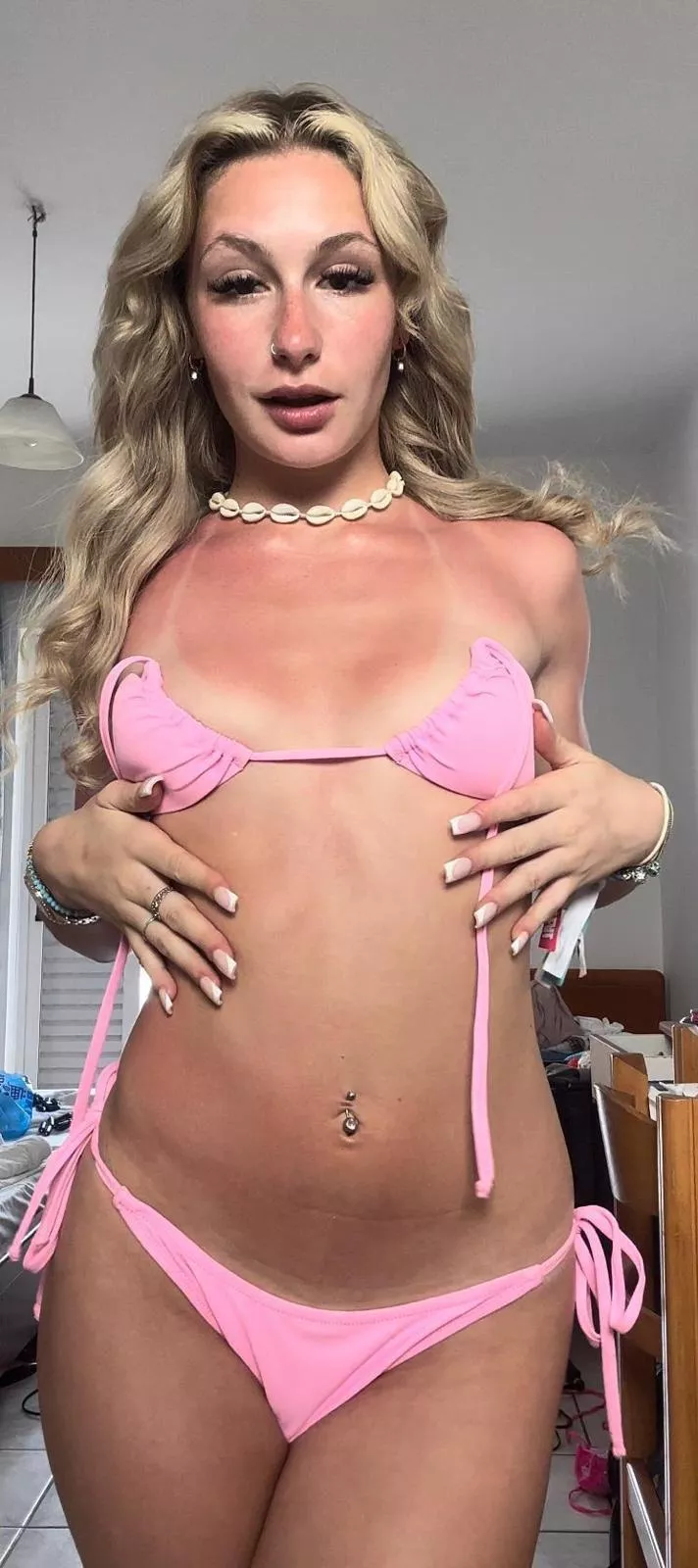 Trying to get rid of the tan lines...